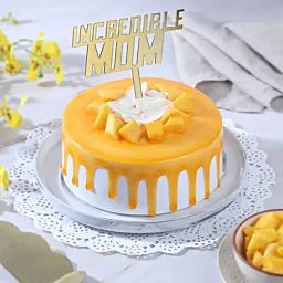 Pulpy Mango Cream Cake for Mom-32
