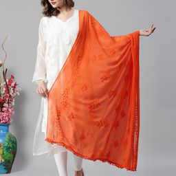 Dupatta Bazaar Embroidered Chiffon Dupatta-49