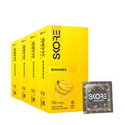 SKORE Set Of 4 Not Out Climax Delay With 1500 and Raised Dots Condoms - 10 Pieces Each-30
