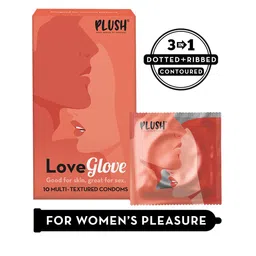 Plush LoveGlove Set of 10 Multi Textured Condoms-31