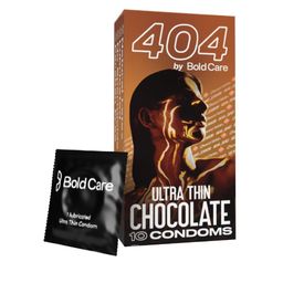 Bold Care 404 Super Ultra Thin Chocolate Flavored Condoms - 10 Pcs-55