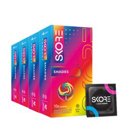 SKORE Set Of 4 Shade Condoms 10 Pieces Each-image-31