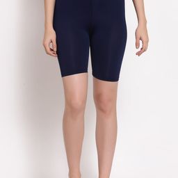 CUKOO Women Blue Solid Comfort-Fit Swim Bottoms-image-40