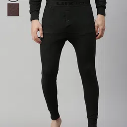 Lux Cottswool Men Pack Of 2 Solid Cotton Thermal Bottoms-picture-18