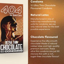 Bold Care Set of Ultra Thin Strawberry & Chocolate 404 Condoms - 10 pcs each image 4