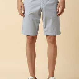 Allen Solly Men Micro Ditsy Printed Slim Fit Mid-Rise Cotton Regular Shorts-image-63