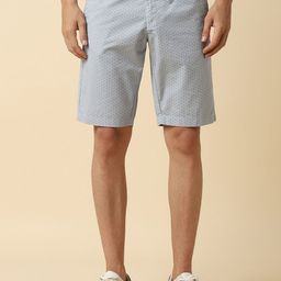 Allen Solly Men Micro Ditsy Printed Slim Fit Mid-Rise Cotton Regular Shorts-image-64
