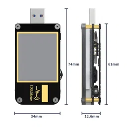 FNIRSI-FNB48S 1.77 Inch HD Multifunctional Mobile Phone Recharging Current Capacity Tester (Without Bluetooth Version) image 2