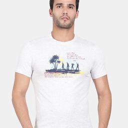 t-base Men White Typography Printed Applique T-shirt-image-96