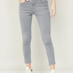 Fame Forever by Lifestyle Women Grey Skinny Fit High-Rise Cotton Jeans-image-30