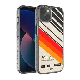 DailyObjects Transparent & White Printed Stride 2.0 Case Cover For iPhone 13 Mini image 1