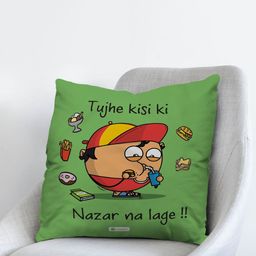 Indigifts Tujhe Kisi Ki Nazar Na Lage Printed Pre-Filled Cushion-image-25