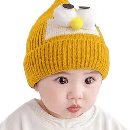 Babymoon Kids Self Design Woollen Beanie-19