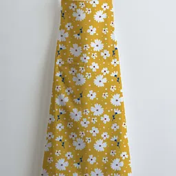 SKANDA FAB Yellow & White Printed Pure Cotton Apron-38