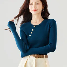 JC Collection Ribbed Long Sleeve Pullover Sweater-picture-52