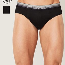 Fame Forever by Lifestyle Men Pack of 3 Black Solid Cotton Basic Briefs 1000011085742-image-17