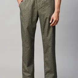 URBAN SCOTTISH Men Geometric Printed Pure Cotton Lounge Pant-image-20