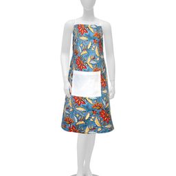 Texstylers Red & Blue Floral Printed Cotton Kitchen Apron-22