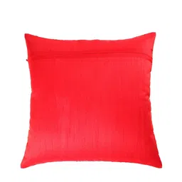 ANS Red & Gold-Toned Set of 2 Ethnic Motifs Square Cushion Covers image 5