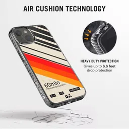 DailyObjects Transparent & White Printed Stride 2.0 Case Cover For iPhone 13 Mini image 2