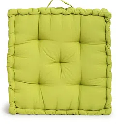 BLANC9 Set of 2 Pink & Green Square Floor Cushion image 4