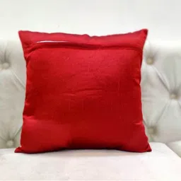 Good Vibes Maroon Set of 3 Square Cushion Covers image 4