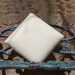 The White Willow Off White Memory Foam Soft Square Cushion image 2