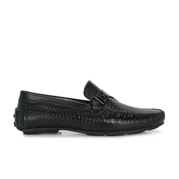 San Frissco Men Textured Lightweight Memory Foam Leather Monks image 5