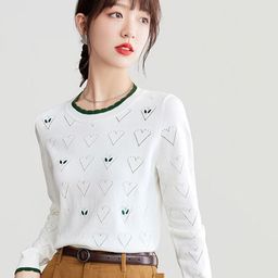 JC Collection Self Design Round Neck Pullover Sweater image 3
