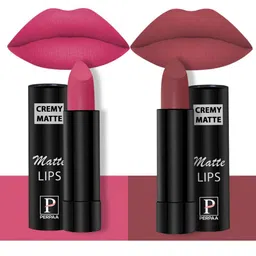 PERPAA Set of 2 Creamy Matte Bullet Lipstick 3.5g Each - Pink Fusion 60 & Brick Red 110-image-85