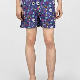 wHAT'S DOwn Men Blue & Red Printed Pure Cotton Boxer-picture-25