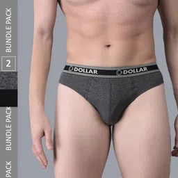 Dollar Bigboss Men Pack Of 2 Anti-Odour Assorted Cotton Basic Briefs MBBR-01-BBTOP-PO2-CO2-picture-35