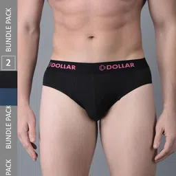 Dollar Bigboss Men Solid Pack of 2 Cotton Superior Snug Fit Brief-picture-48