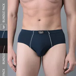 Dollar Bigboss Men Pack Of 3 Assorted Anti Odour Cotton Basic Briefs MBBR-03-MDSUE-PO3-CO2-picture-34
