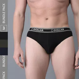 Dollar Bigboss Men Pack Of 3 Anti-Odour Assorted Pure Cotton Briefs MBBR-01-BBTOP-PO3-CO1-picture-8