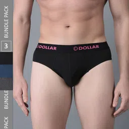 Dollar Bigboss Men Pack Of 3 Assorted Anti Odour Cotton Basic Briefs MBBR-02-ACVA-PO3-CO1-picture-4