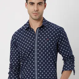 Mufti Trim Plus Size Conversational Printed Slim Fit Pure Cotton Casual Shirt-image-33