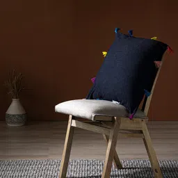 Contrast Living Black & White Striped Square Cotton Cushion Cover-image-72