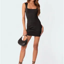 LULU & SKY Sqaure Neck Sleeveless Bodycon Dress-picture-13