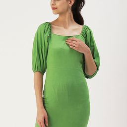 Dressberry Solid Bodycon Dress-image-40