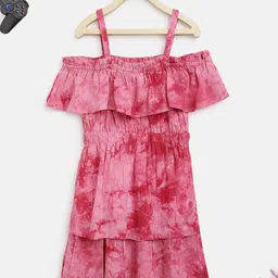 Lil Tomatoes Pink Layered Dress-image-71