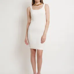 Popwings Sleeveless Round Neck Casual Bodycon Dress-image-32
