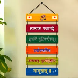 Home Delight Lord Shiv Maha Mrityunjaya Mantra Wall Hanging Home Decoration Items-35