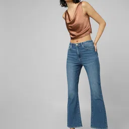 ONLY Women Flared Light Fade Cotton Jeans-image-29