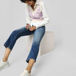 ONLY Women Flared Light Fade Cotton Jeans-image-28