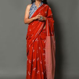 KALINI Floral Printed Pure Cotton Saree-image-61