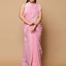 KALINI Floral Printed Pure Cotton Saree-image-70