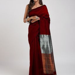 TEEJH Colourblocked Pure Cotton Saree-32