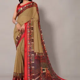KALINI Madhubani Printed Silk Cotton Saree-50