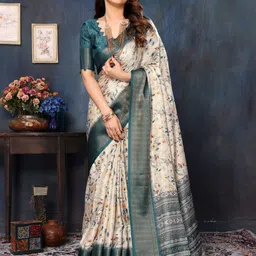 Panzora Woven Design Ethnic Motifs Printed Saree-picture-29